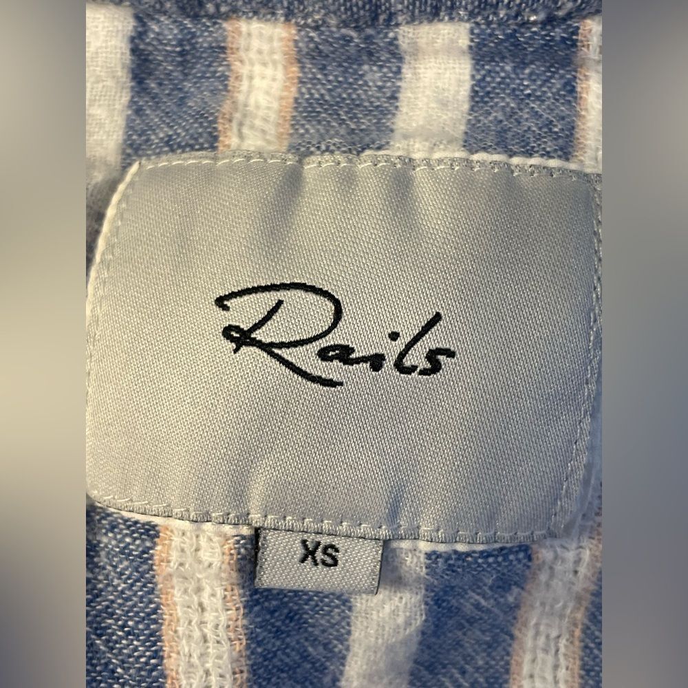 Rails Emma Mykonos Stripe Linen Blend Mini Dress … - image 6